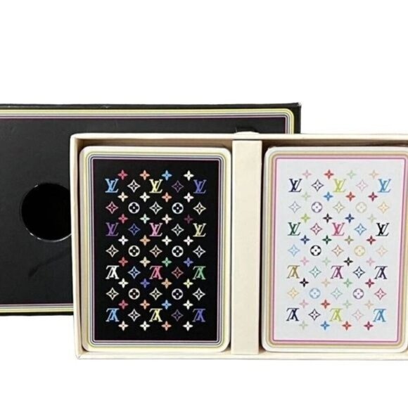 READ! LOUIS VUITTON MULTICOLOR MURAKAMI PLAYING CARDS SOLD INDIVIDUALLY - Picture 1 of 10